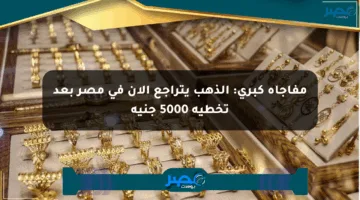 مفاجأة كبرى: الذهب يتراجع الآن في مصر بعد تخطيه 5000 جنيه
